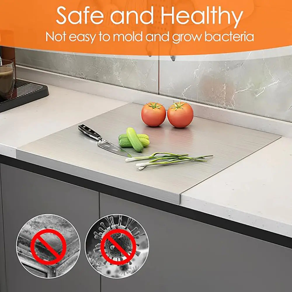 Non-Slip Stainless Steel Board for Cutting, Dough Rolling & Dumpling Prep - All-In-One Store Pakistan