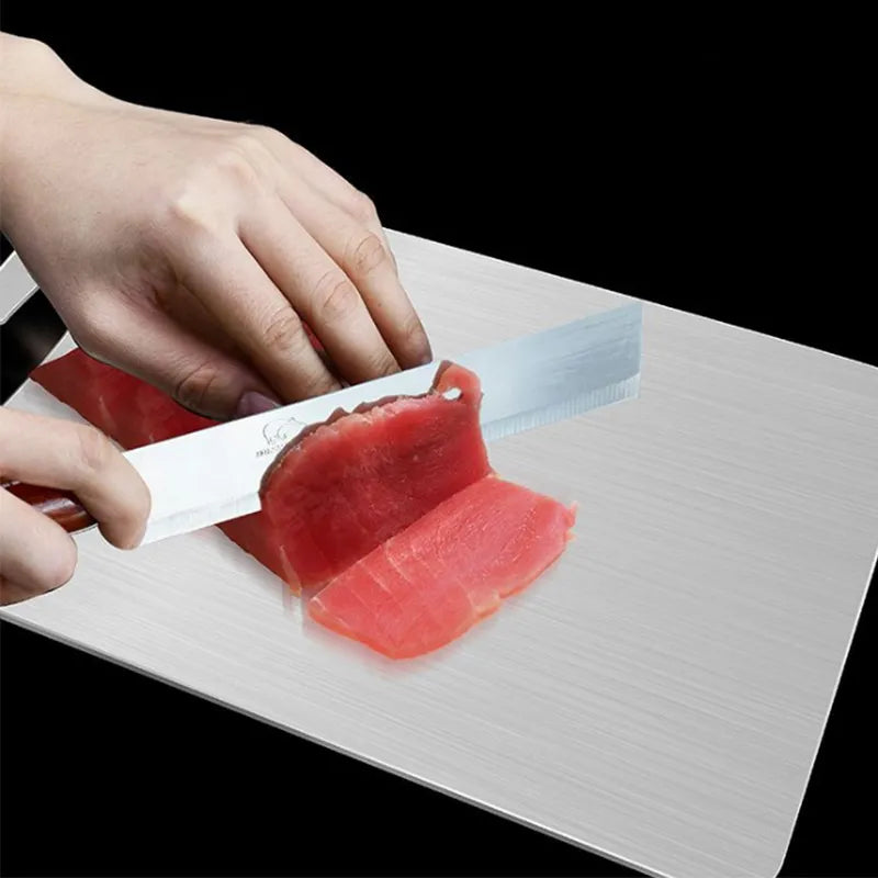 Non-Slip Stainless Steel Board for Cutting, Dough Rolling & Dumpling Prep - All-In-One Store Pakistan