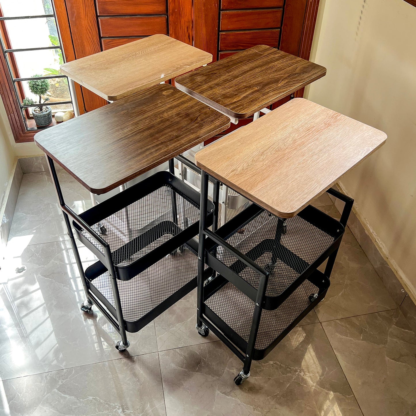Serve & Store Rolling Cart by Matrix - All-In-One Store Pakistan