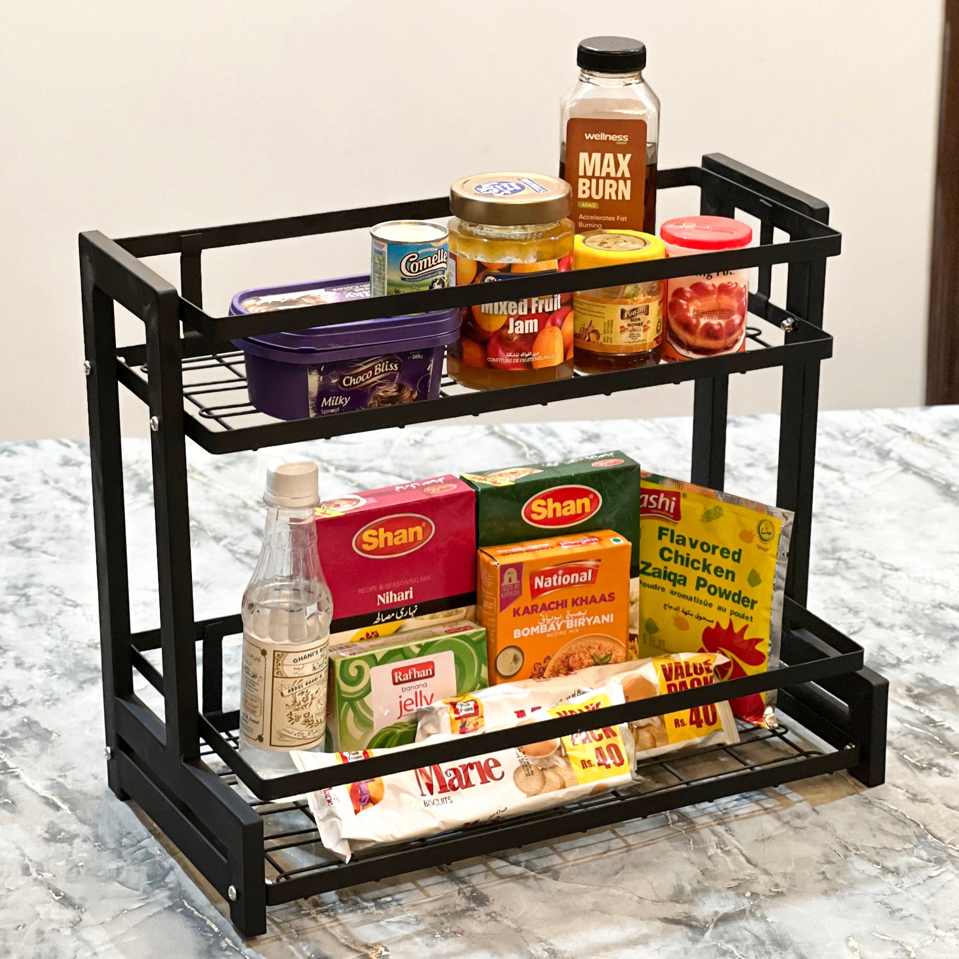 Multi-tiered Countertop Storage Rack by Matrix - All-In-One Store Pakistan