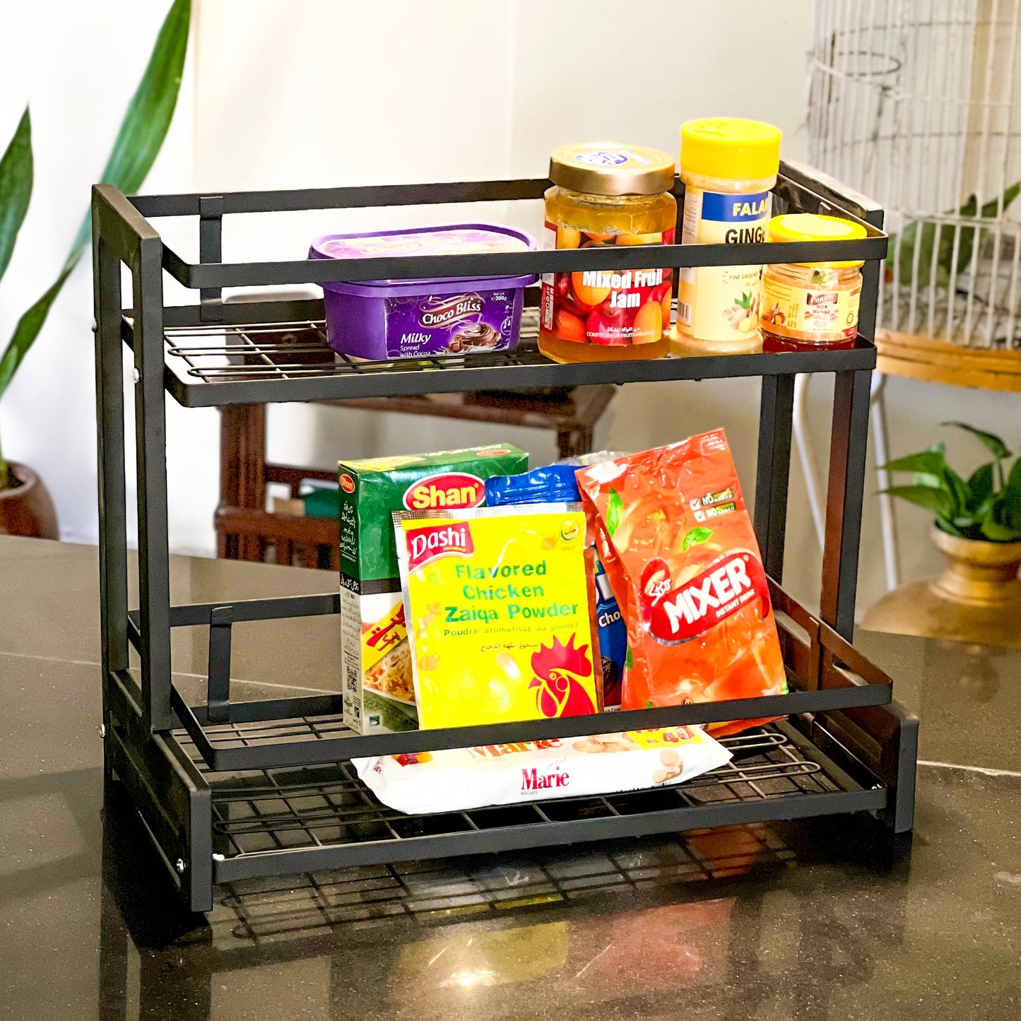 Multi-tiered Countertop Storage Rack by Matrix - All-In-One Store Pakistan