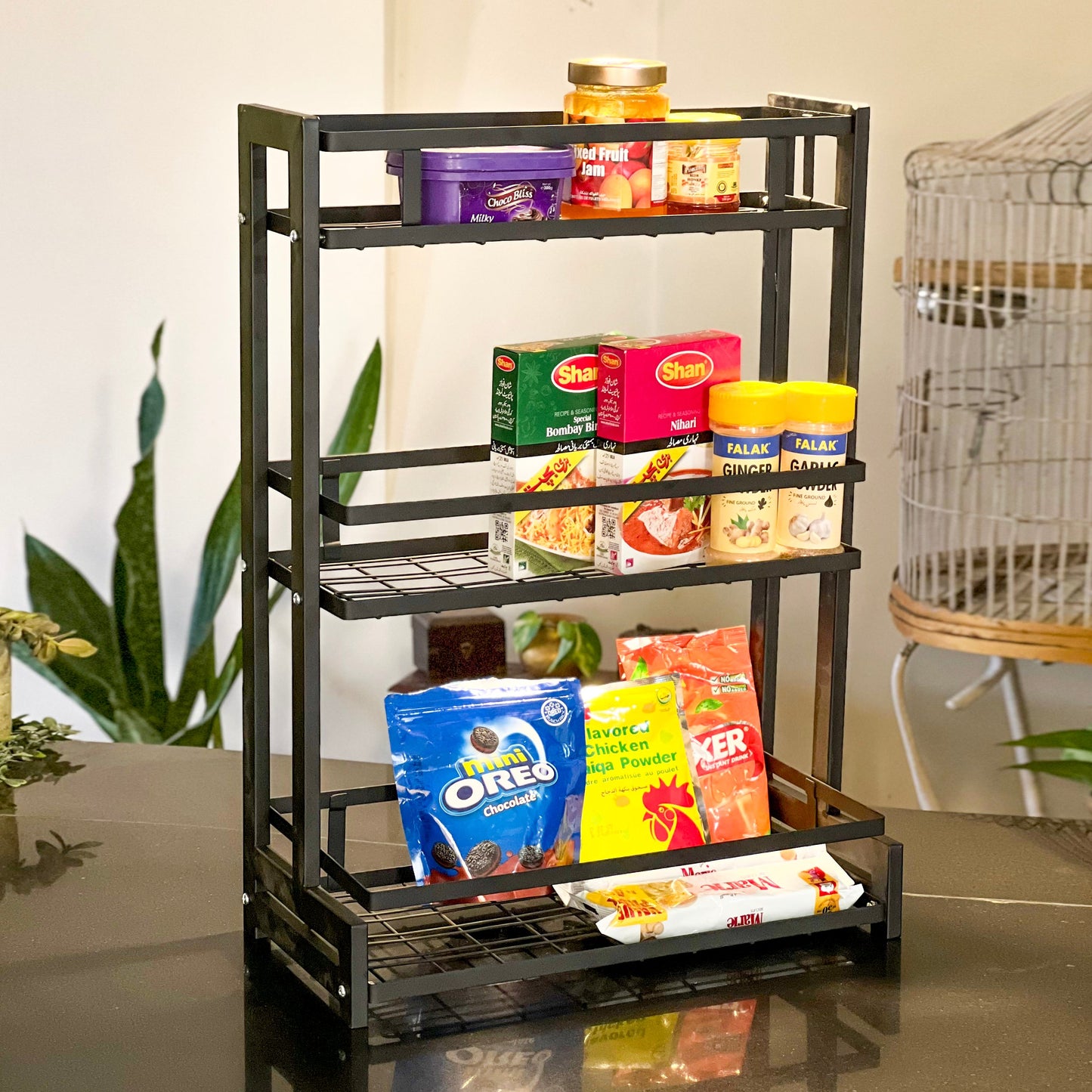 Multi-tiered Countertop Storage Rack by Matrix - All-In-One Store Pakistan