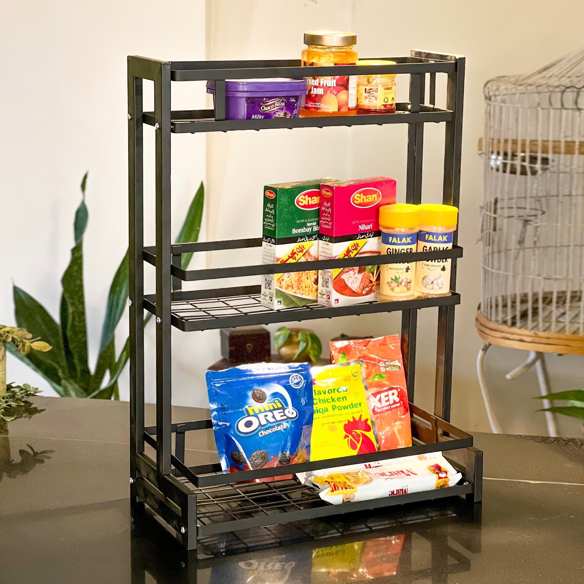 Multi-tiered Countertop Storage Rack by Matrix - All-In-One Store Pakistan