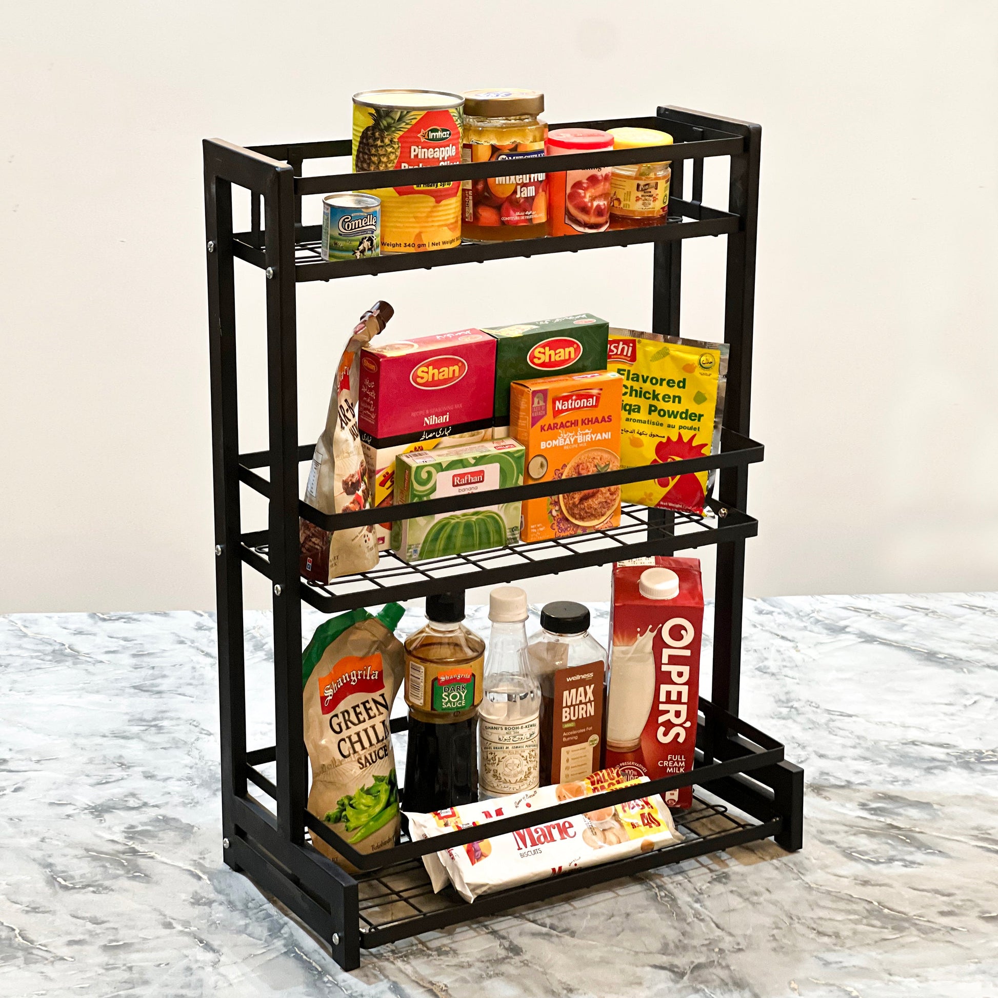 Multi-tiered Countertop Storage Rack by Matrix - All-In-One Store Pakistan