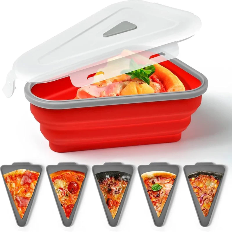 PizzaMate Reusable Storage Container with 5 Serving Trays - All-In-One Store Pakistan