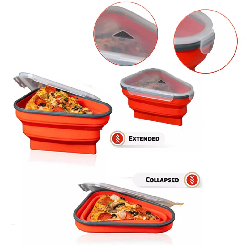 PizzaMate Reusable Storage Container with 5 Serving Trays - All-In-One Store Pakistan