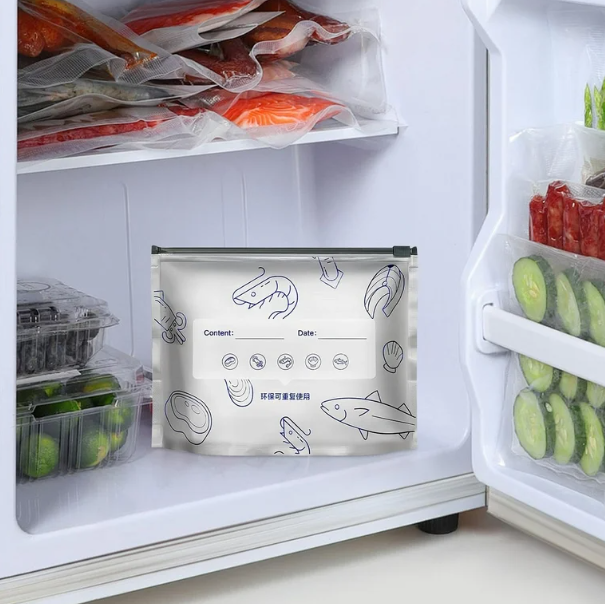 FreezeMate Resealable Foil Zip Bags (10 Pcs) - All-In-One Store Pakistan