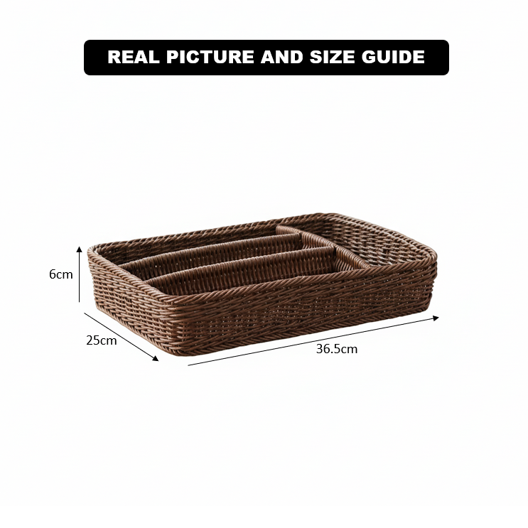 Woven Handmade Cuttlery Basket (51019) by Ziba - All-In-One Store Pakistan