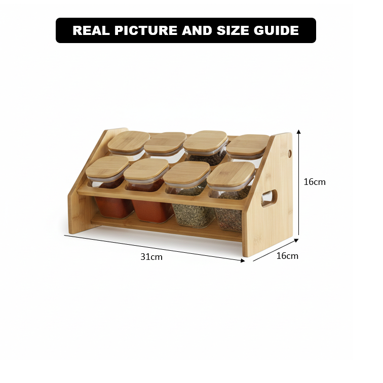 Angled Countertop Organizer for Kitchen Herbs & Seasonings (1139) - All-In-One Store Pakistan