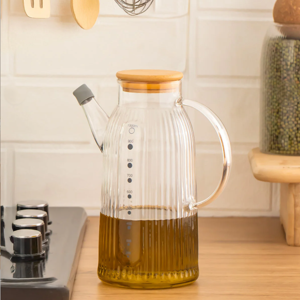 1000ml EcoFlow Borosilicate Oil & Vinegar Cruet (1141) - All-In-One Store Pakistan
