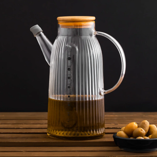 1000ml EcoFlow Borosilicate Oil & Vinegar Cruet (1141) - All-In-One Store Pakistan