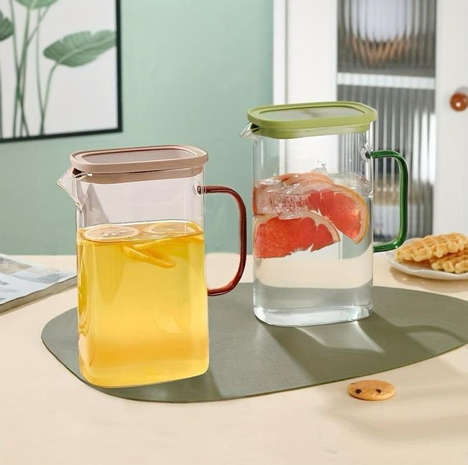 CrystalSeal Glass Pitcher with Airtight Lid - All-In-One Store Pakistan