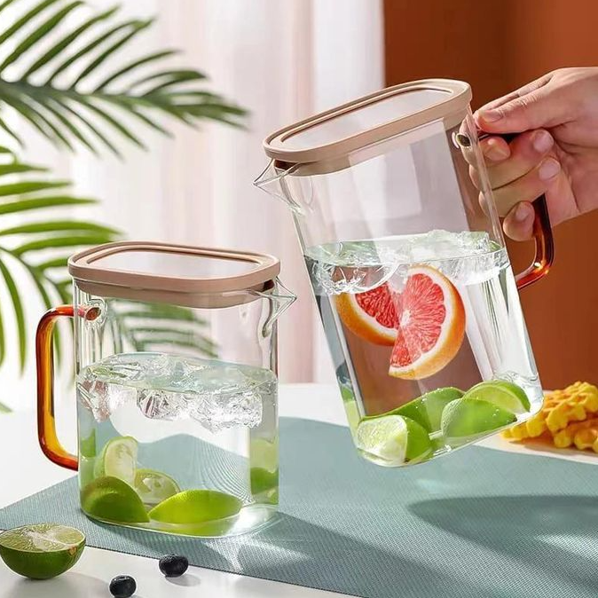 CrystalSeal Glass Pitcher with Airtight Lid - All-In-One Store Pakistan