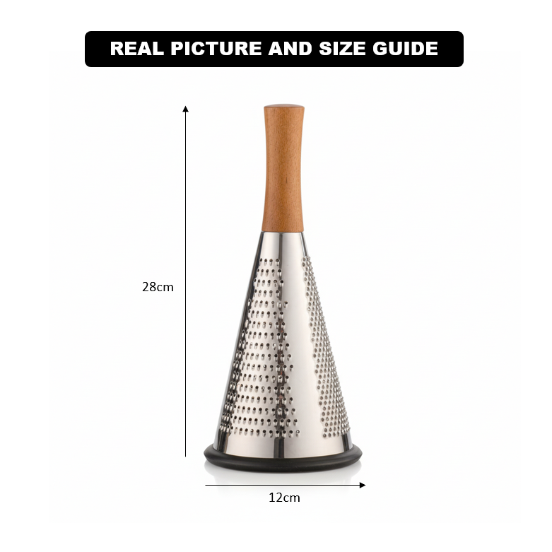 Stainless Steel 3-Sided Grater with Wooden Handle (2118) by Limon - All-In-One Store Pakistan