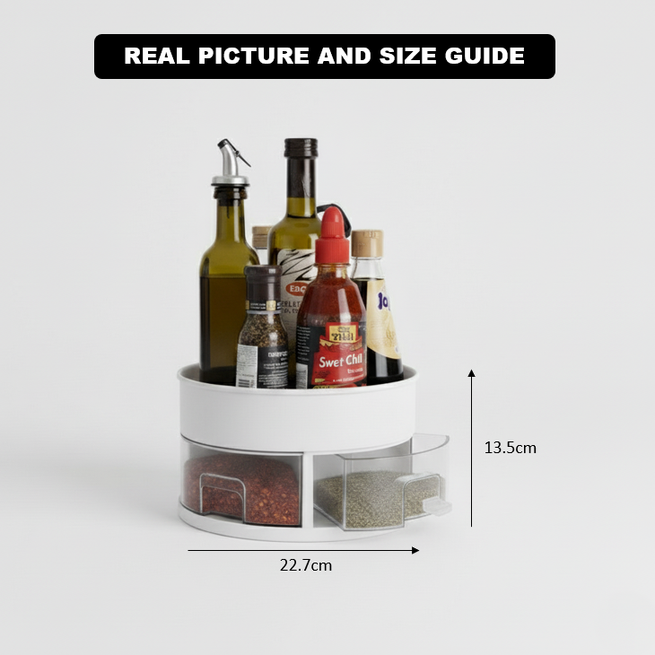 Twist & Store 360° Kitchen Rack - All-In-One Store Pakistan