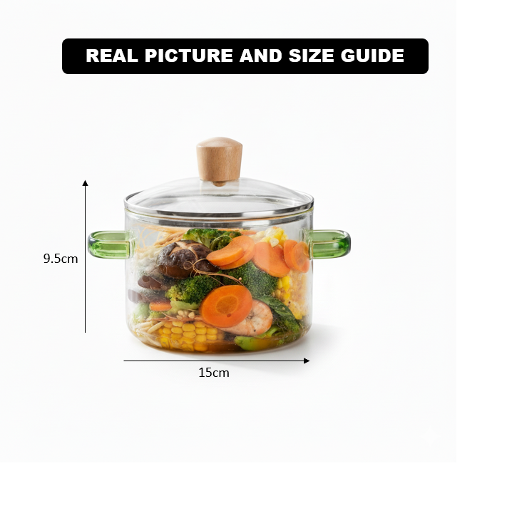 Distinctive Borosilicate GlassPot with Handles - All-In-One Store Pakistan