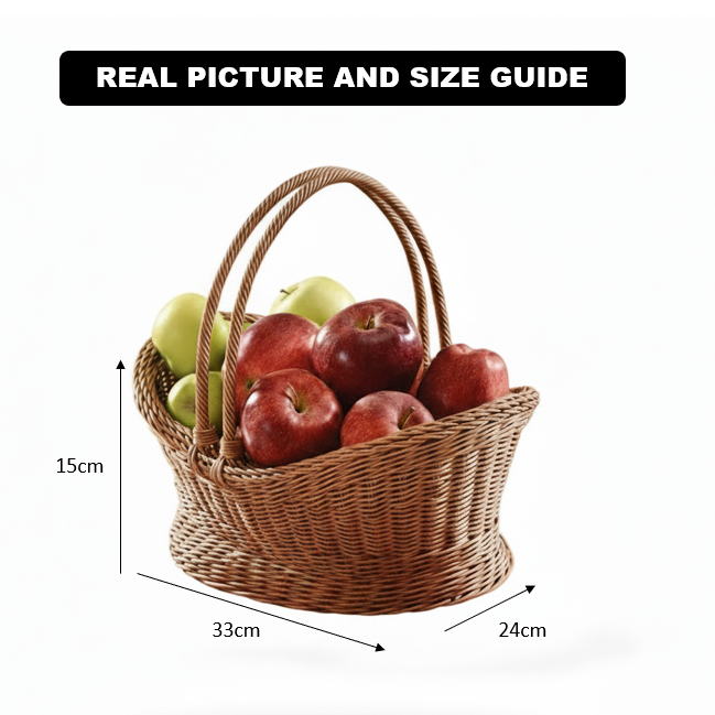 Woven Handmade Basket with Handles (51013) by Ziba - All-In-One Store Pakistan