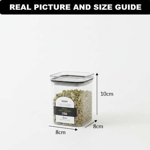 Airtight Stackable Storage Jar 270ML (1949) by Limon - All-In-One Store Pakistan