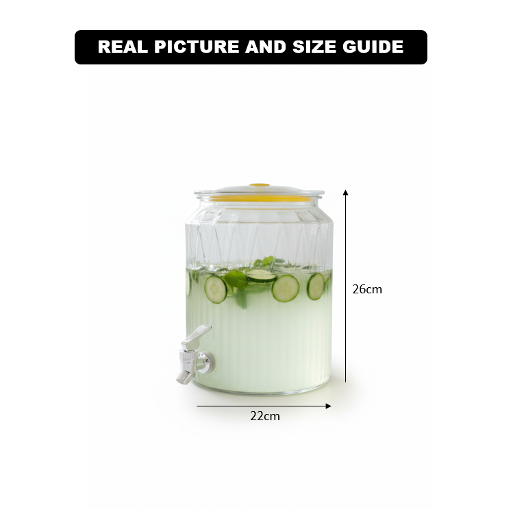 EasyPour 8L Round Beverage Dispenser - All-In-One Store Pakistan