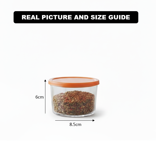 Mini Printed Glass Storage Bowl 190ml (2068) by Limon - All-In-One Store Pakistan