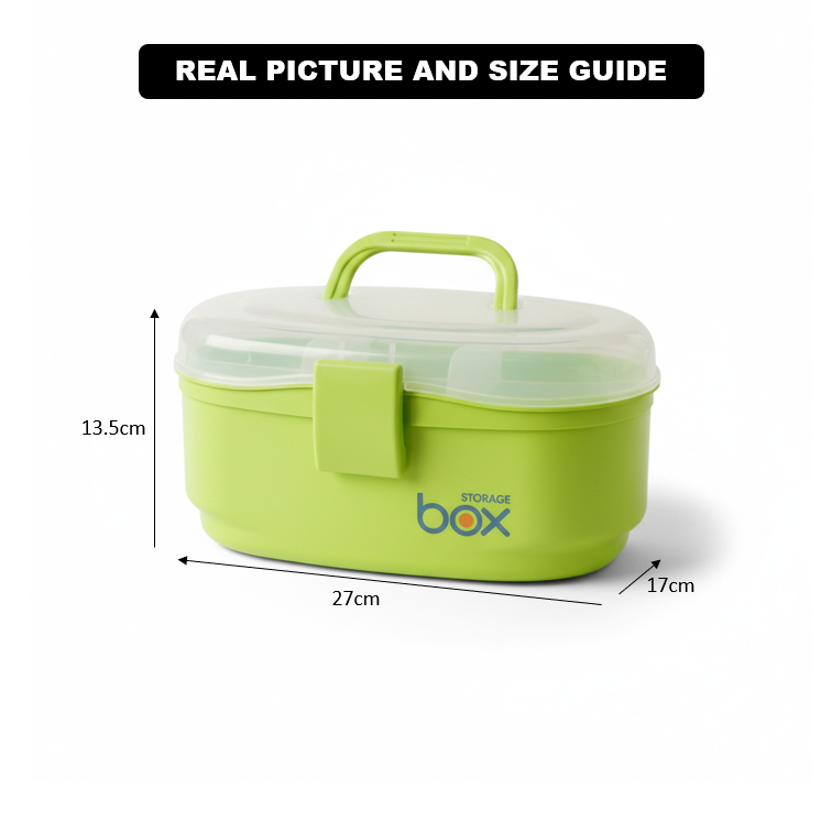 QuickStore Oval Storage Box with Snaplock & Handle - All-In-One Store Pakistan