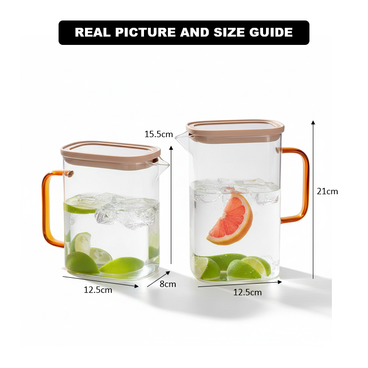 CrystalSeal Glass Pitcher with Airtight Lid - All-In-One Store Pakistan