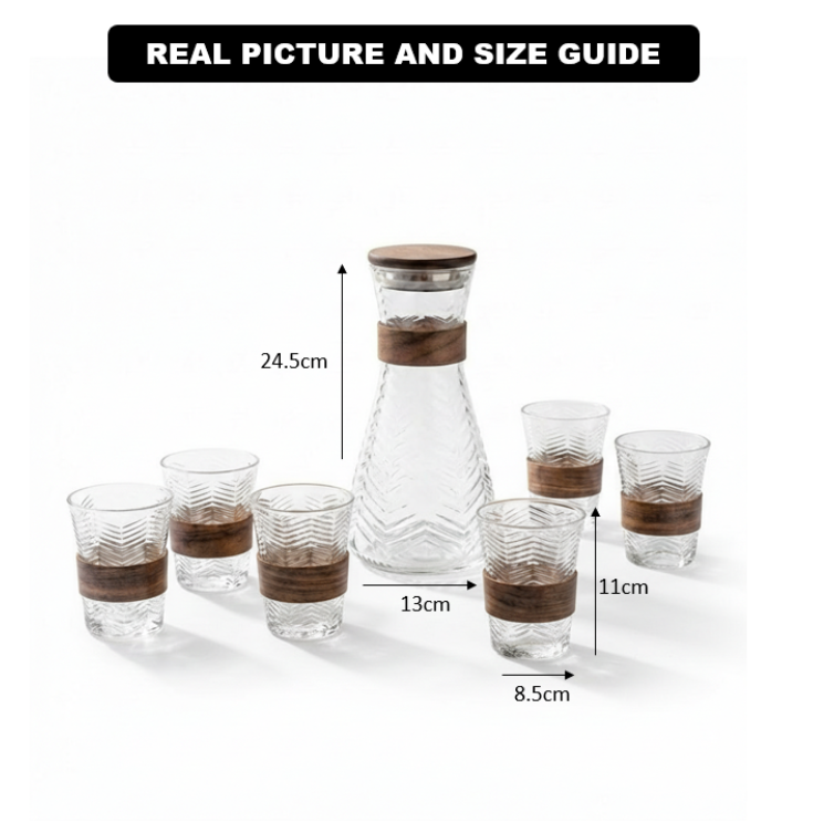 PrismWave Pitcher & Glasses Set (1162) - All-In-One Store Pakistan