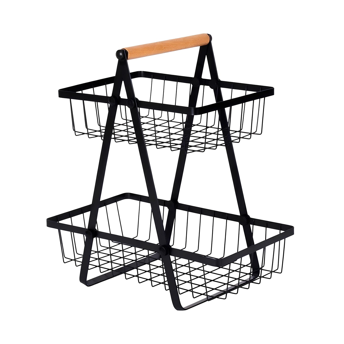 2-Tier Carry and Serve Fruit Basket by Matrix - All-In-One Store Pakistan