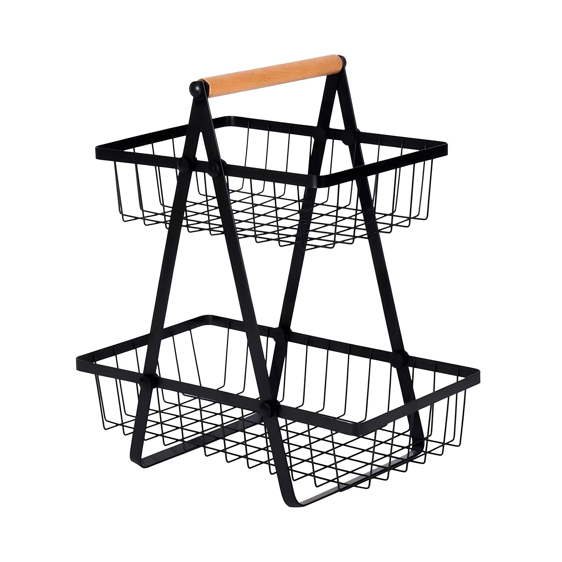 2-Tier Carry and Serve Fruit Basket by Matrix - All-In-One Store Pakistan