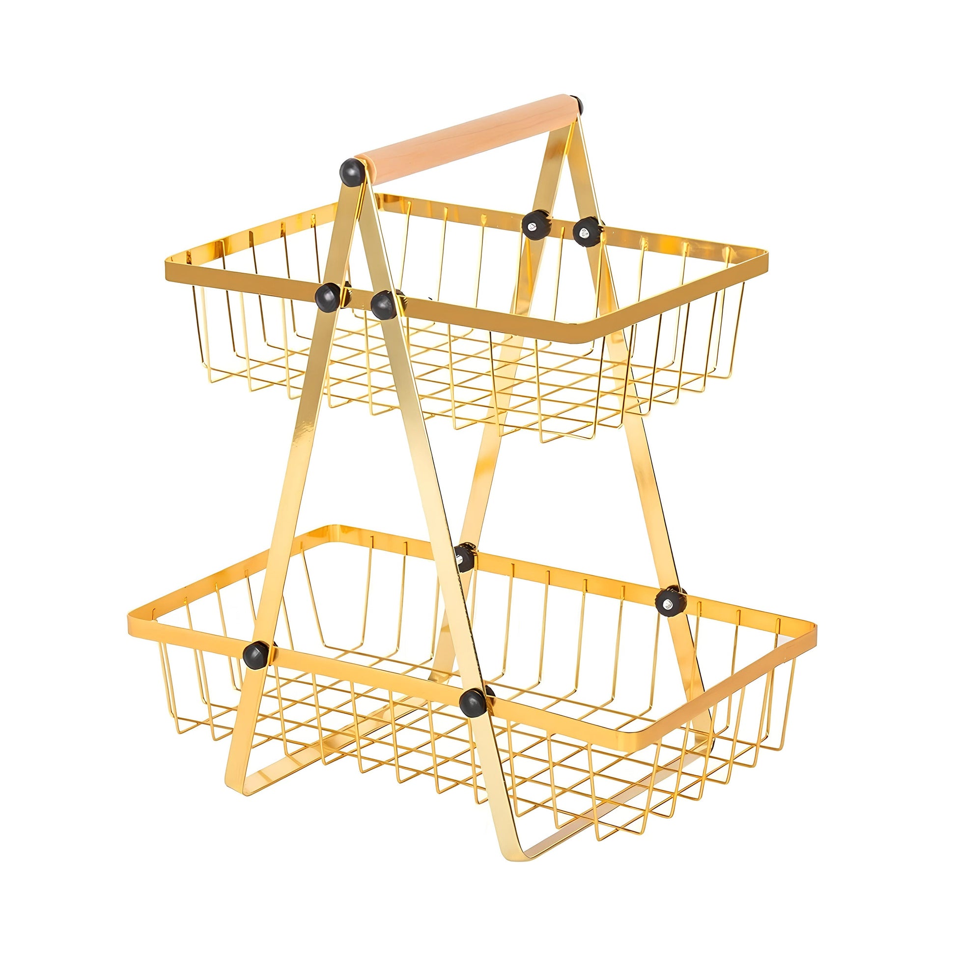 2-Tier Carry and Serve Fruit Basket by Matrix - All-In-One Store Pakistan