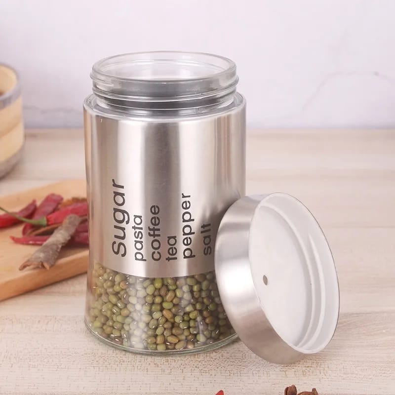 Airtight Glass Storage Jar Set (3 Pcs) - All-In-One Store Pakistan