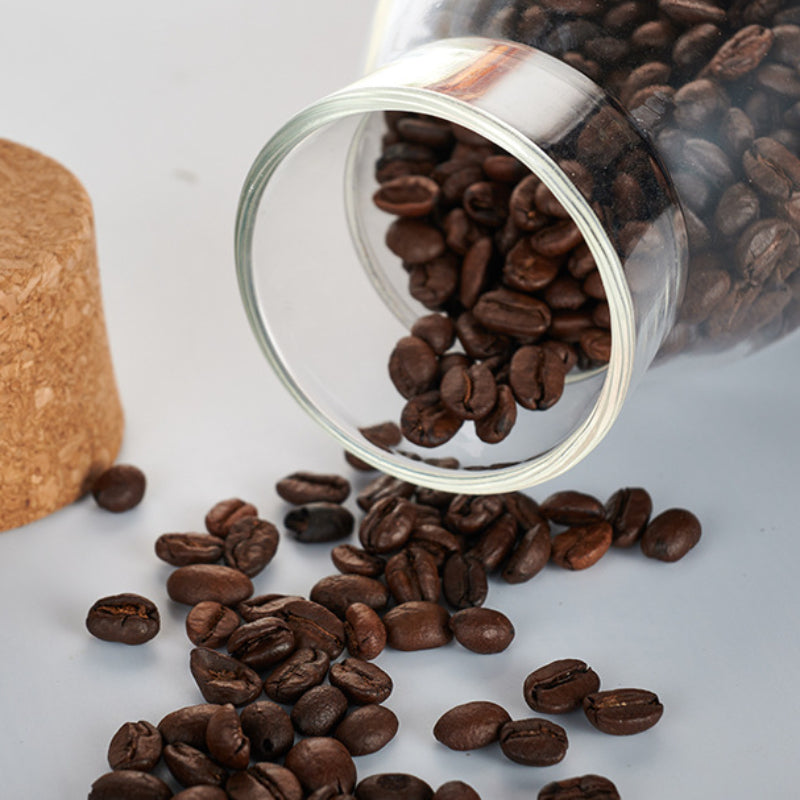 Curvy Airtight Glass Jars with Cork Lids - All-In-One Store Pakistan