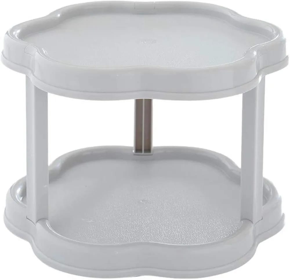 Flower-Shaped 360° Rotating Plastic  Storage Organizer - All-In-One Store Pakistan