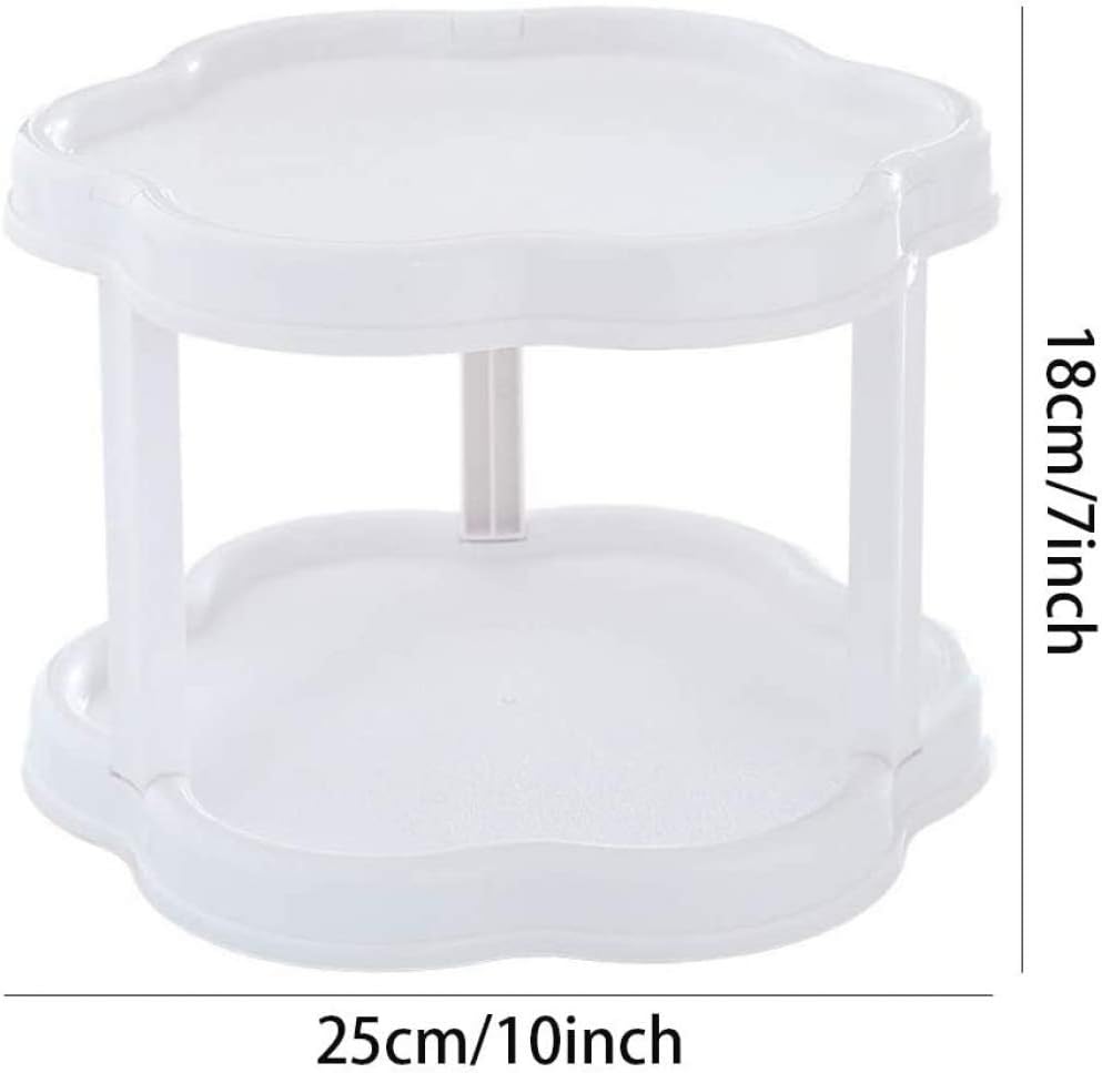 Flower-Shaped 360° Rotating Plastic  Storage Organizer - All-In-One Store Pakistan