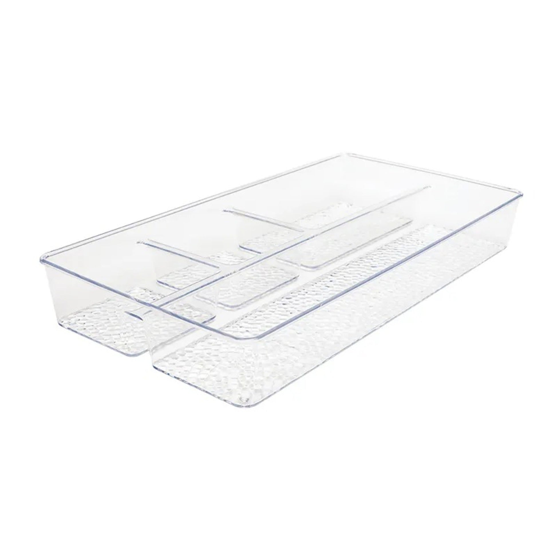 Plastic Transparent Grid Organizer Tray – Multi-Purpose Storage - All-In-One Store Pakistan