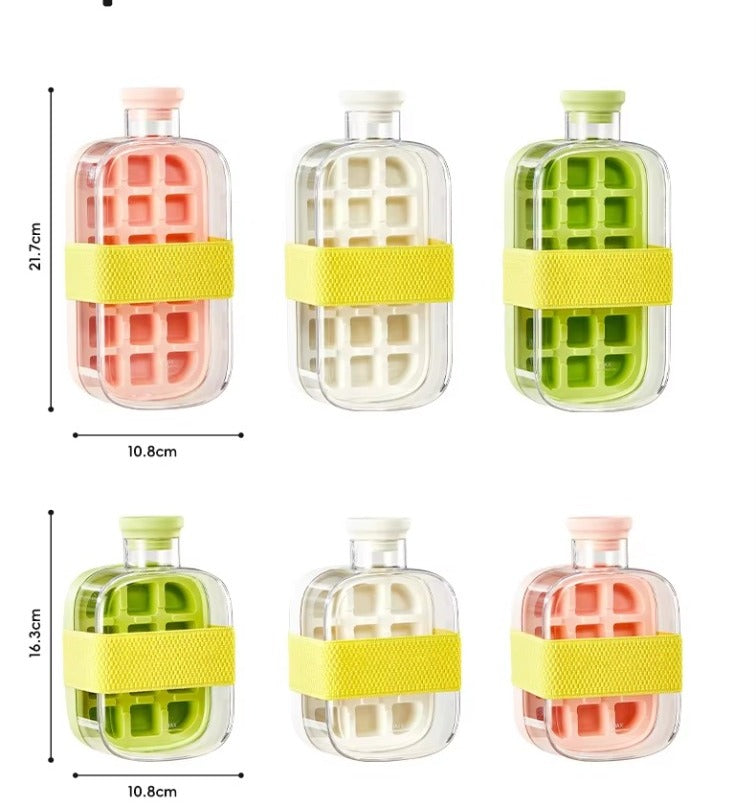 2-in-1 Ice Maker Water Bottle with Straw and Lid - All-In-One Store Pakistan