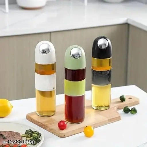 Modern Glass Oil & Vinegar Bottle with Auto Spout - All-In-One Store Pakistan