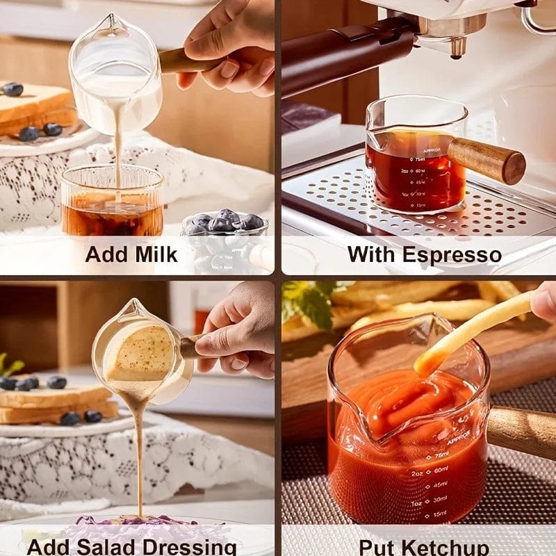 PurePour Glass Measuring Cup with Handle - All-In-One Store Pakistan