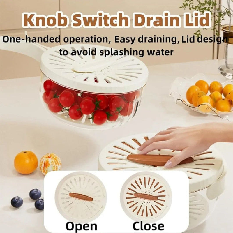 RinseMate 2-in-1 Drain & Storage Bowl - All-In-One Store Pakistan