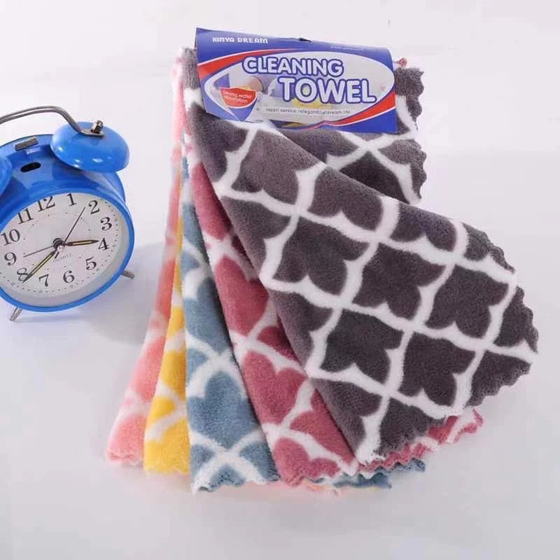 HomeCare Reusable Microfiber Cleaning Cloths (5 Pcs) - All-In-One Store Pakistan