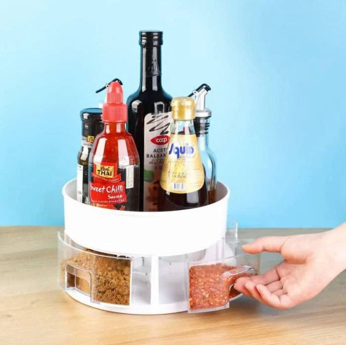Twist & Store 360° Kitchen Rack - All-In-One Store Pakistan