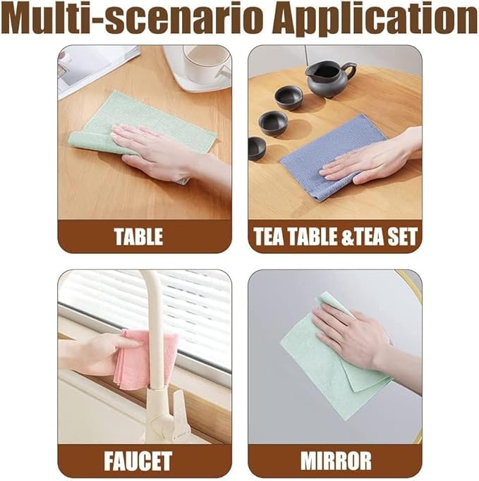 FreshSurface Removable Microfiber Rags – 20 PC - All-In-One Store Pakistan