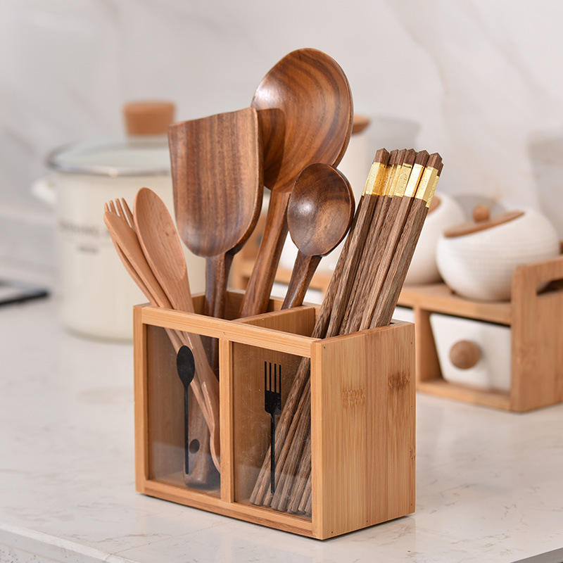 BambooCraft Kitchen Utensils Holder - All-In-One Store Pakistan