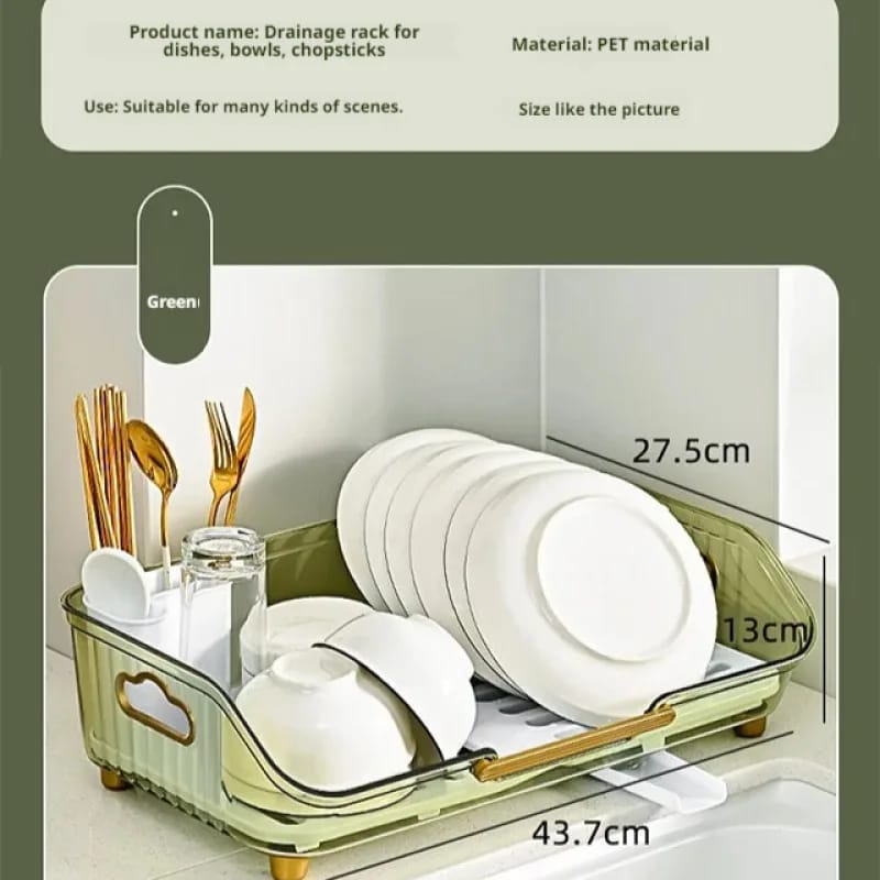 Transparent Dish Drainer Rack - All-In-One Store Pakistan