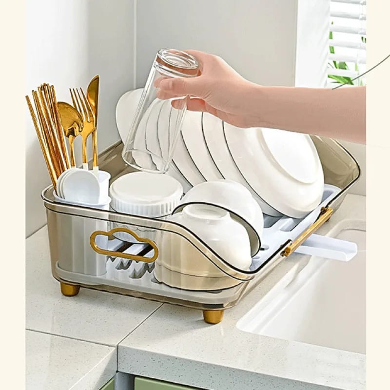 Transparent Dish Drainer Rack - All-In-One Store Pakistan