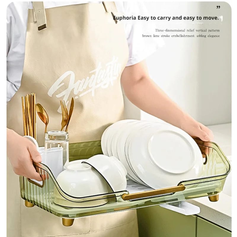 Transparent Dish Drainer Rack - All-In-One Store Pakistan