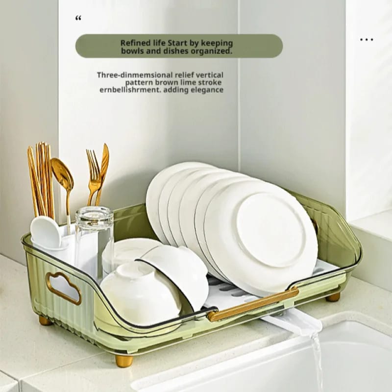Transparent Dish Drainer Rack - All-In-One Store Pakistan
