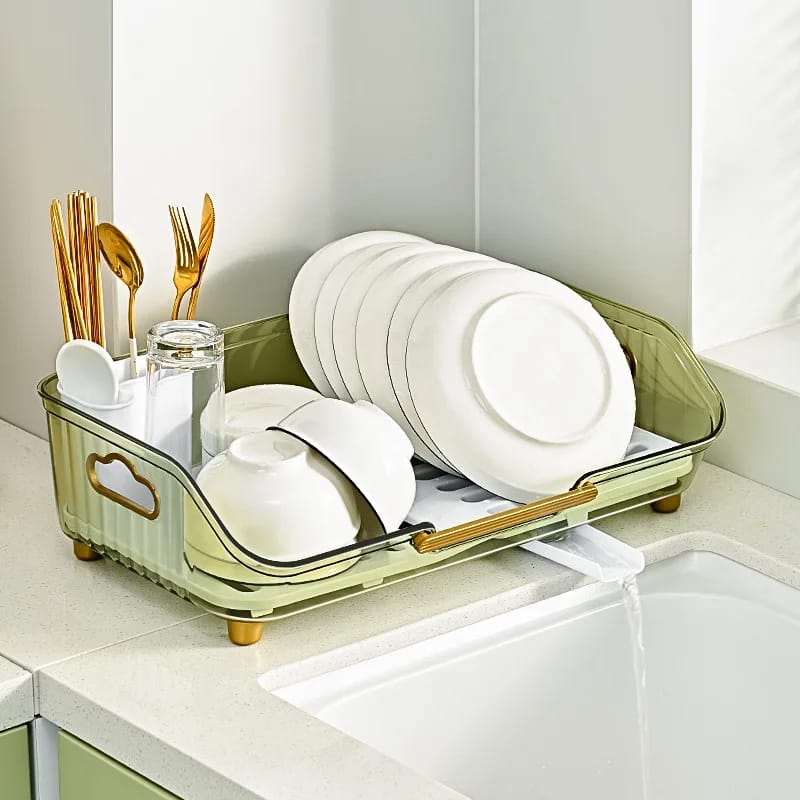 Transparent Dish Drainer Rack - All-In-One Store Pakistan