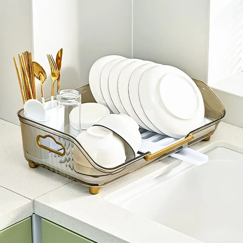 Transparent Dish Drainer Rack - All-In-One Store Pakistan