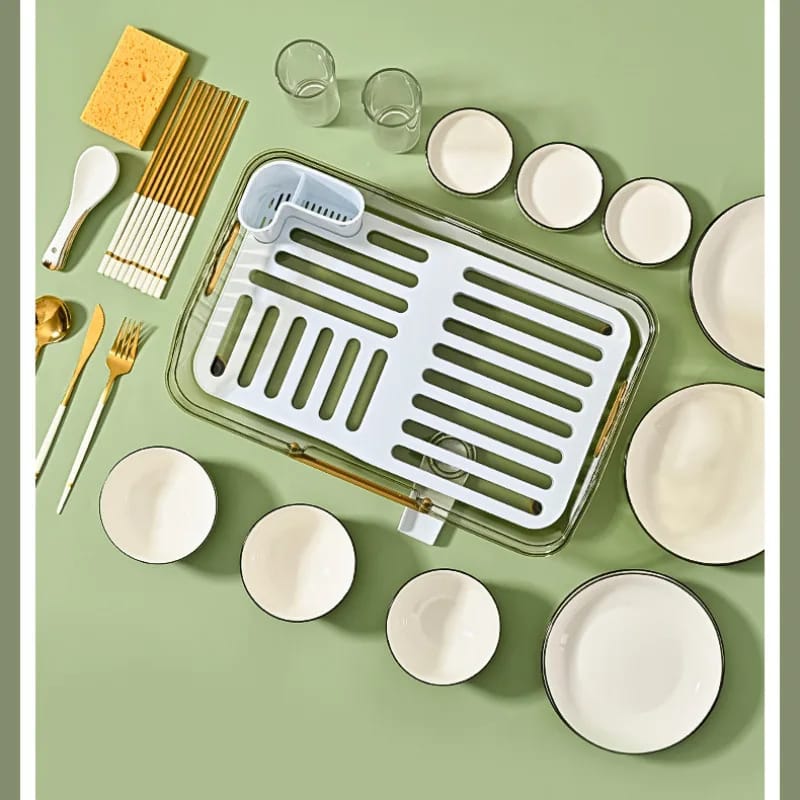 Transparent Dish Drainer Rack - All-In-One Store Pakistan